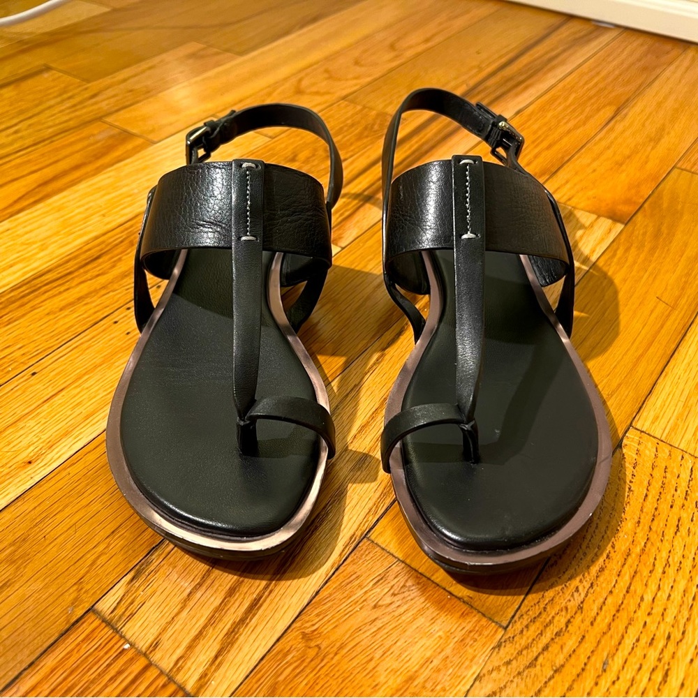 Cole Haan Black Leather Sandals size 7.5 VERY GENTLY worn.